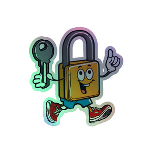 "Stay Locked In" Mascot Sticker